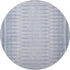 8' Blue And Denim Blue Geometric Washable Round Rug With UV Protection