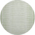 8' Sage And Fern Green Geometric Washable Round Rug With UV Protection