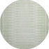 8' Sage And Fern Green Geometric Washable Round Rug With UV Protection