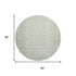 8' Sage And Fern Green Geometric Washable Round Rug With UV Protection