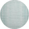 8' Turquoise And Aqua Geometric Washable Round Rug With UV Protection
