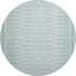 8' Turquoise And Aqua Geometric Washable Round Rug With UV Protection