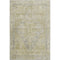 5' X 8' Gold And Gray Medallion Washable Area Rug With UV Protection