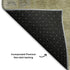 5' X 8' Gold And Gray Medallion Washable Area Rug With UV Protection