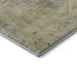 5' X 8' Gold And Gray Medallion Washable Area Rug With UV Protection