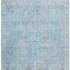 8' X 10' Sky Blue And Gray Medallion Washable Area Rug With UV Protection