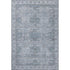 5' X 8' Blue And Gray Geometric Washable Area Rug With UV Protection