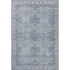 9' X 12' Blue And Gray Geometric Washable Area Rug With UV Protection