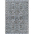 8' X 10' Chocolate And Blue Geometric Washable Area Rug With UV Protection