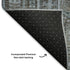8' X 10' Chocolate And Blue Geometric Washable Area Rug With UV Protection