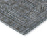 8' X 10' Chocolate And Blue Geometric Washable Area Rug With UV Protection