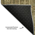 5' X 8' Khaki And Taupe Geometric Washable Area Rug With UV Protection