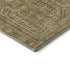 5' X 8' Khaki And Taupe Geometric Washable Area Rug With UV Protection