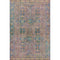 8' X 10' Orange And Teal Geometric Washable Area Rug With UV Protection