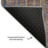 8' X 10' Orange And Teal Geometric Washable Area Rug With UV Protection
