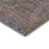 8' X 10' Orange And Teal Geometric Washable Area Rug With UV Protection
