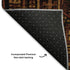5' X 8' Rust And Black Geometric Washable Area Rug With UV Protection