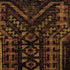 5' X 8' Rust And Black Geometric Washable Area Rug With UV Protection