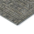 5' X 8' Pewter And Gray Geometric Washable Area Rug With UV Protection