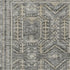 5' X 8' Pewter And Gray Geometric Washable Area Rug With UV Protection
