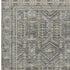 8' X 10' Pewter And Gray Geometric Washable Area Rug With UV Protection