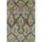 8' X 10' Brown And Gray Ikat Washable Area Rug With UV Protection