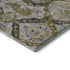 8' X 10' Brown And Gray Ikat Washable Area Rug With UV Protection