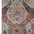 8' X 10' Blue Copper And Beige Ikat Washable Area Rug With UV Protection