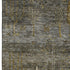 8' X 10' Pewter And Gold Floral Washable Area Rug With UV Protection