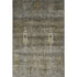 8' X 10' Pewter And Gold Floral Washable Area Rug With UV Protection