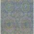 5' X 8' Blue Purple And Green Medallion Washable Area Rug With UV Protection