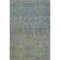8' X 10' Blue Purple And Green Medallion Washable Area Rug With UV Protection