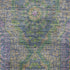 9' X 12' Blue Purple And Green Medallion Washable Area Rug With UV Protection