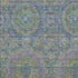 9' X 12' Blue Purple And Green Medallion Washable Area Rug With UV Protection