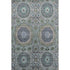 8' X 10' Green Blue And Gray Medallion Washable Area Rug With UV Protection