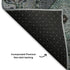 8' X 10' Green Blue And Gray Medallion Washable Area Rug With UV Protection
