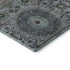 8' X 10' Green Blue And Gray Medallion Washable Area Rug With UV Protection