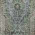 8' X 10' Green Blue And Gray Medallion Washable Area Rug With UV Protection