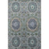 8' X 10' Green Blue And Gray Medallion Washable Area Rug With UV Protection