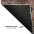 5' X 8' Pink Teal And Taupe Medallion Washable Area Rug With UV Protection