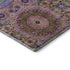 5' X 8' Pink Teal And Taupe Medallion Washable Area Rug With UV Protection