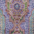 5' X 8' Pink Teal And Taupe Medallion Washable Area Rug With UV Protection