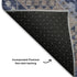 5' X 8' Brown Blue And Beige Diamond Washable Area Rug With UV Protection