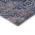 5' X 8' Brown Blue And Beige Diamond Washable Area Rug With UV Protection