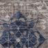 5' X 8' Brown Blue And Beige Diamond Washable Area Rug With UV Protection