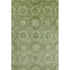 8' X 10' Artichoke Green And Sage Abstract Geometric Washable Area Rug With UV Protection