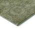 8' X 10' Artichoke Green And Sage Abstract Geometric Washable Area Rug With UV Protection