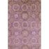 5' X 8' Blush And Purple Abstract Geometric Washable Area Rug With UV Protection
