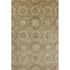 5' X 8' Brown And Beige Abstract Geometric Washable Area Rug With UV Protection