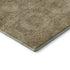 5' X 8' Brown And Beige Abstract Geometric Washable Area Rug With UV Protection